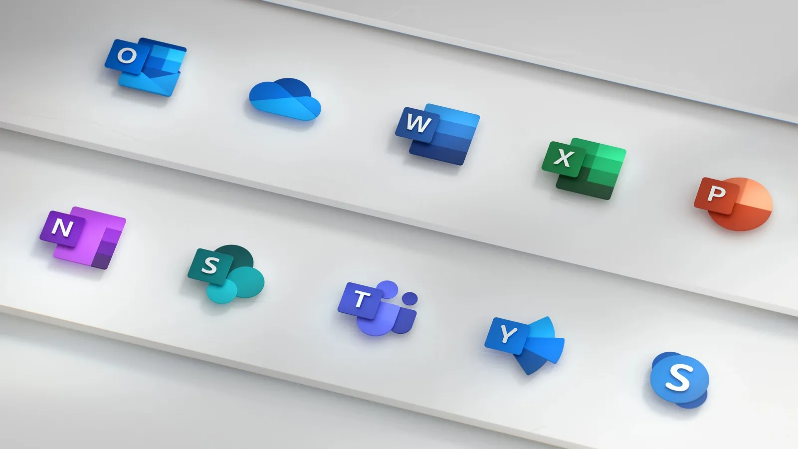 Suite Microsoft 365 avec les logos de ses applications