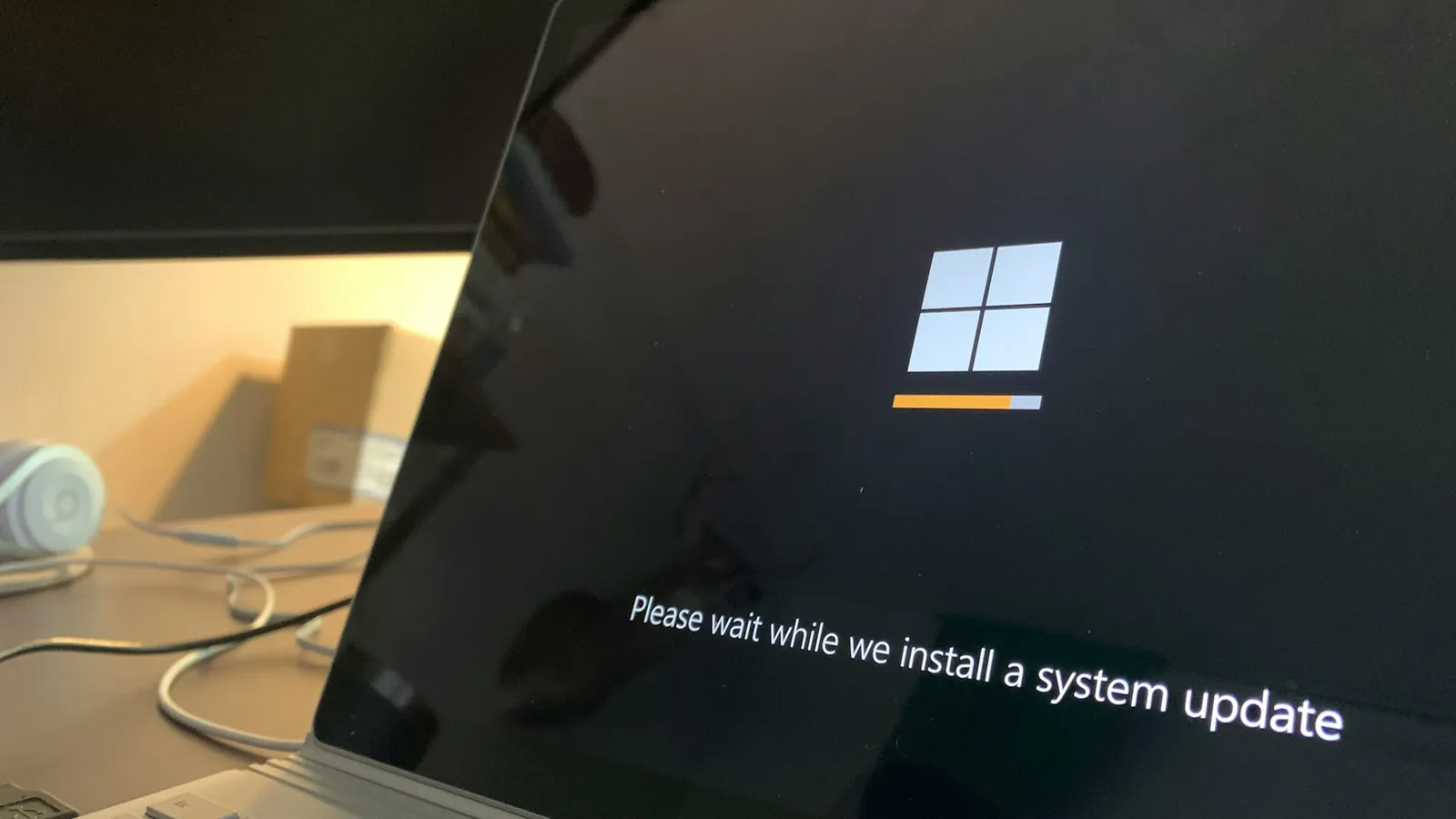 PC Windows démarrant son système d'exploitation sur un appareil portable