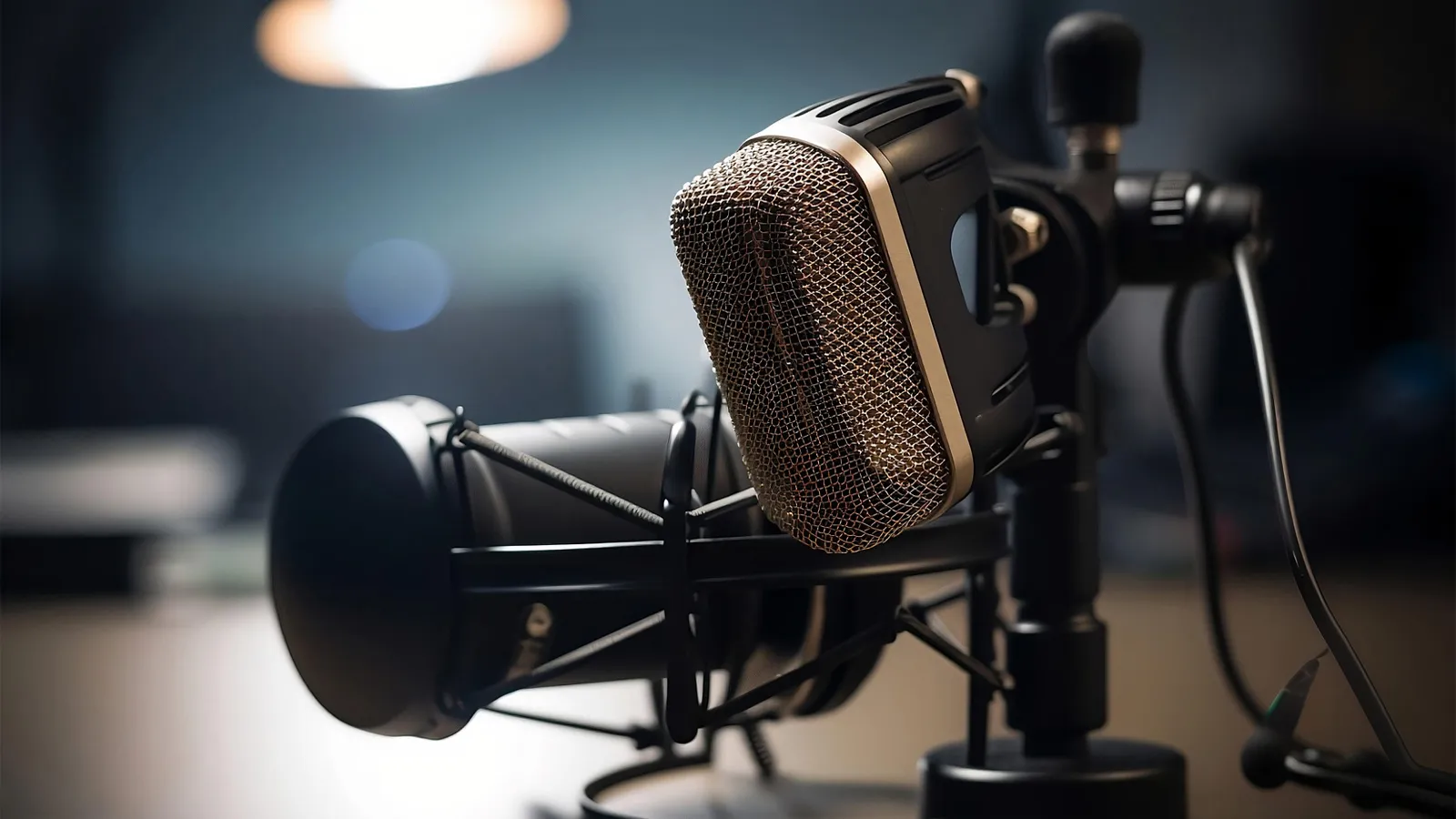 Microphone pour écouter du son sur une table