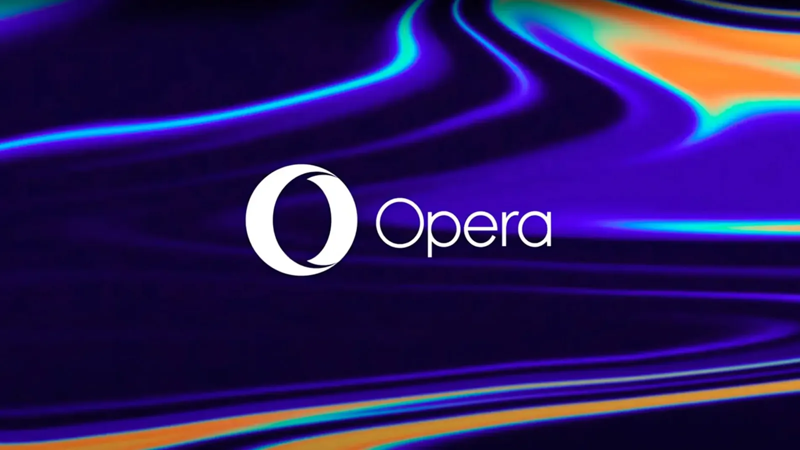 Logo officiel du navigateur web Opera sur fond.
