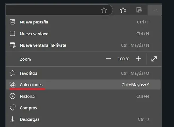 Fonctionnalité de collections Edge
