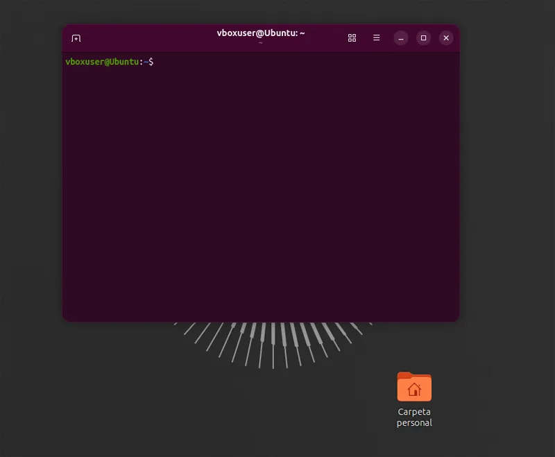 Terminal Linux sur Ubuntu.