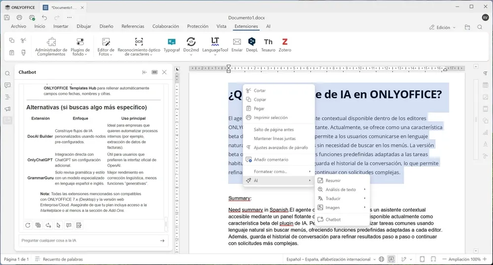 ONLYOFFICE Agent IA - 12