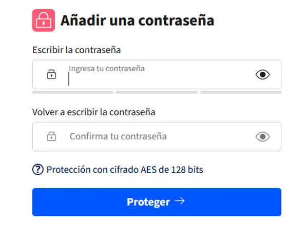 Protégez le PDF Smallpdf Web.