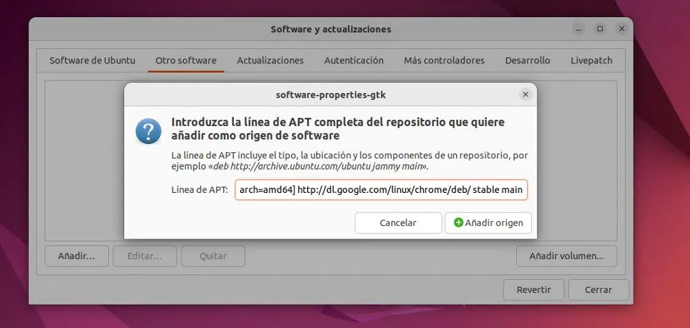 Installer les référentiels Linux