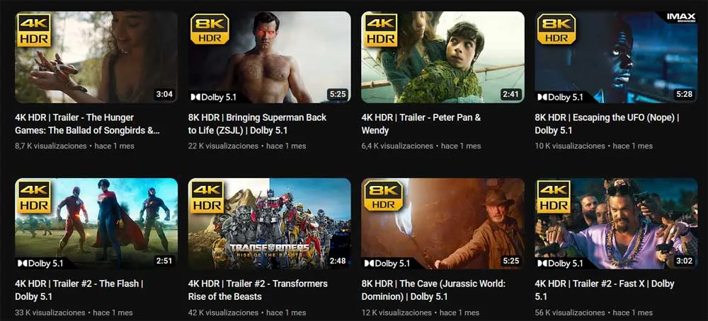 Clips et bandes-annonces 4K