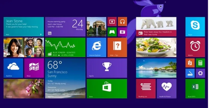 Menu Démarrer de Windows 8