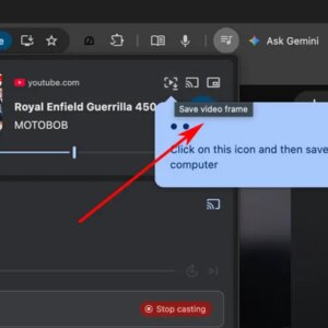 Chrome teste un bouton caché qui nous permet de sauvegarder les images d'une vidéo