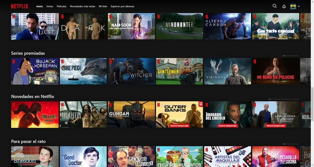 Liste principale des séries Netflix