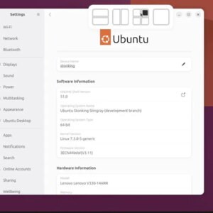 Ubuntu 26.10 aura une fonctionnalité de style Windows 11 pour Windows