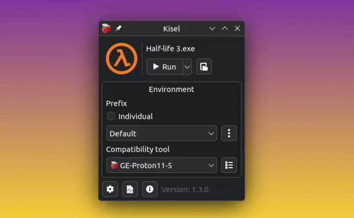 Fenêtre de lancement des applications Kisel.