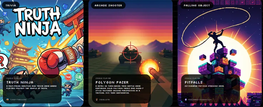 Projet de jeux Google Playground.