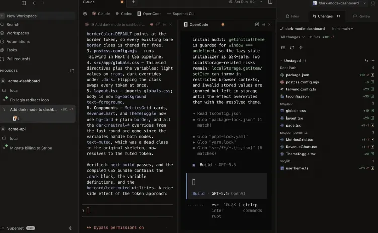 Interface IDE IA surensemble.