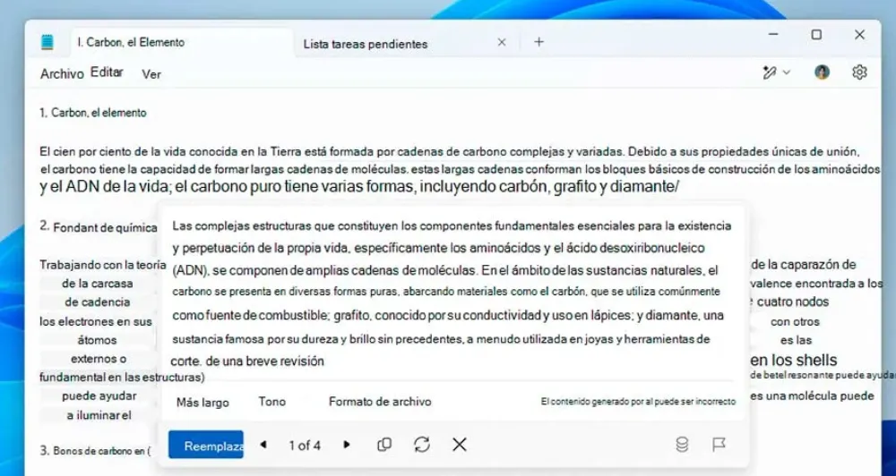 Bloc-notes IA