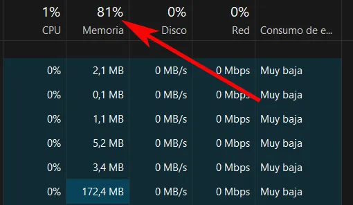 consommation de RAM du logiciel