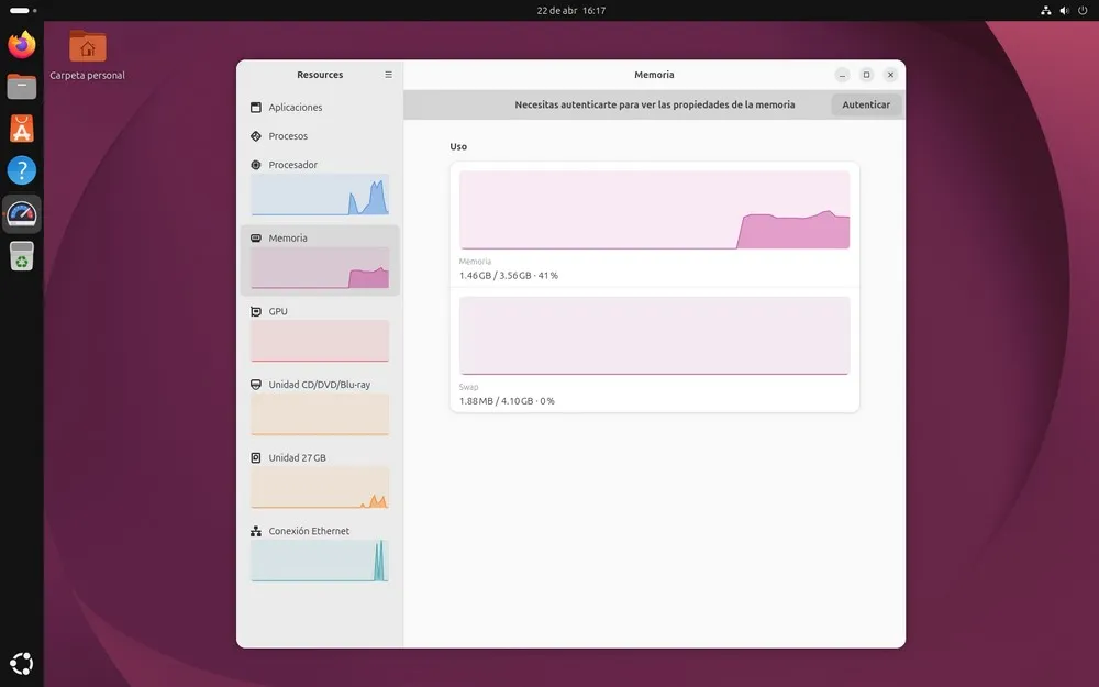 Interface principale du système Linux Ubuntu à l'écran. Photo : capture Softzone.
