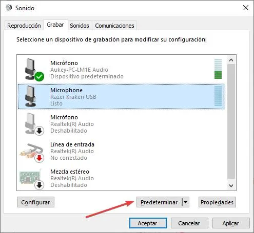 Définir le microphone par défaut sous Windows